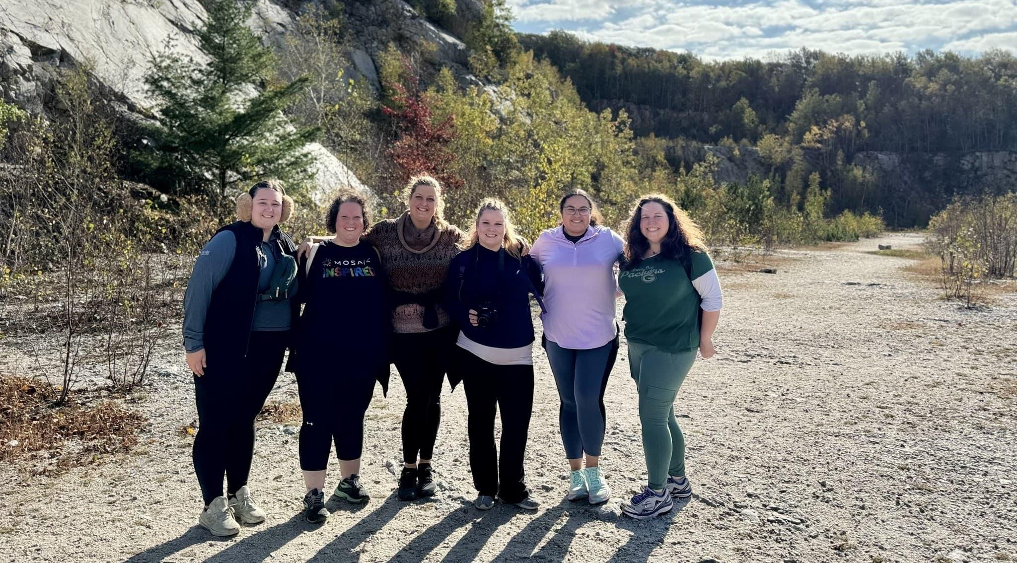 Women hiking 